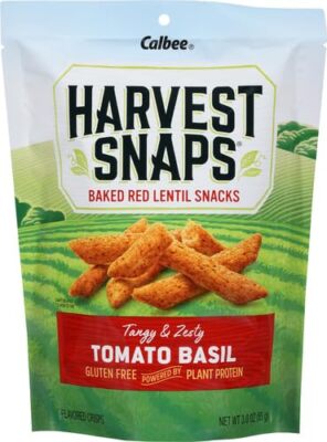 Harvest Snaps  Lentil Snaps Tomato Basil  3 Oz