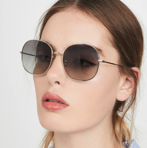Oliver Peoples Miyabi 505 BK Gray Lens +42mm Eyewear Used | eBay