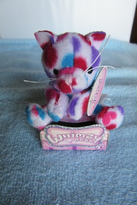 Whimzy Pets, Mini Plush Jami Cat, NIP w/Tag, Blip Toys, Cat w/Large Dots, RARE