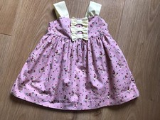 Maggie & Zoe Pink Strawberries Yellow Bows Baby Girl Dress 3-6M