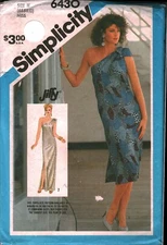 6430 Vintage Simplicity SEWING Pattern Misses Jiffy Dress Two Lengths UNCUT OOP