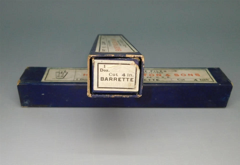 Henry Disston & Sons Barrette Files 1 Cut 4" File (1) USA - Image 2 of 4