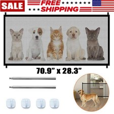 Portable Pet Barrier Fences Mesh Dog Gate Baby Large Safety Separation Guard Net