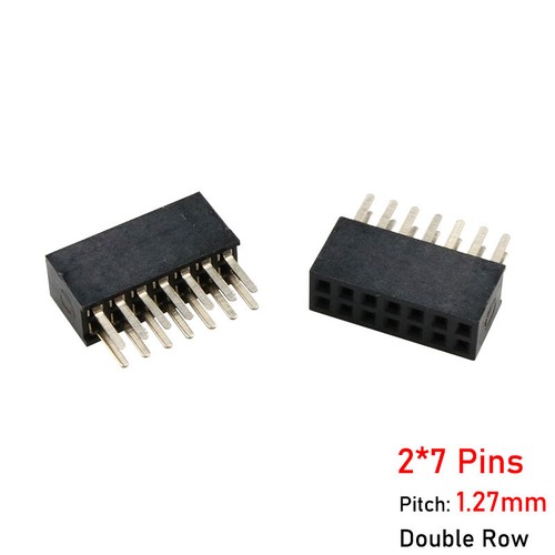 1.27mm Pitch 2P - 40P PCB Male / Female Pin Header Single / Double Row Connector - Picture 28 of 44