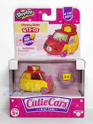 Shopkins Cutie Cars QT3-03 Cheesy Rider Series New
