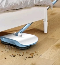 Easy-Glide Hand Push Sweeper Robot - Versatile Mop & Dustpan Set for Hard...
