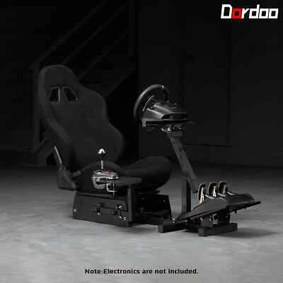 Dardoo Rennsimulator Cockpit mit Sitz Rahmen Fit FANTEC Logitech G29 Thrustmaste