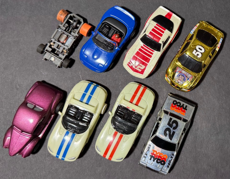 Snot Car Collection 23+pc 1980s 1990s Vintage TYCO 440-X2 440 Magnum HO Slot Car Collection ...