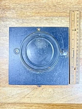 Antique Clock Metal Back With Door (6 1/2 X 6 1/4 Inches) (KD1687)