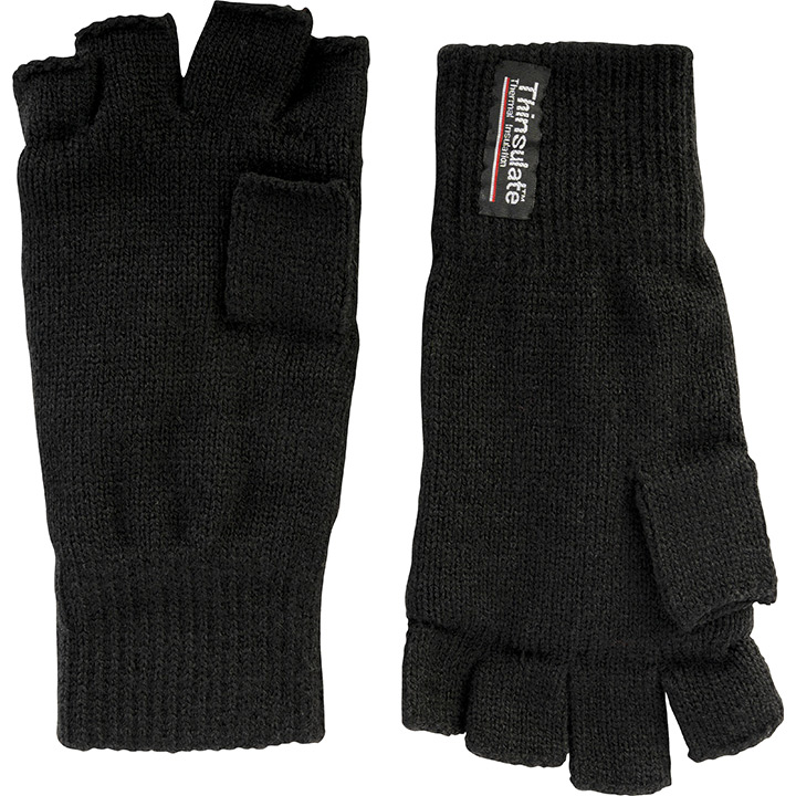 Jack Pyke Mens Fingerless Gloves Shooting Mitts Thinsulate Lining 100