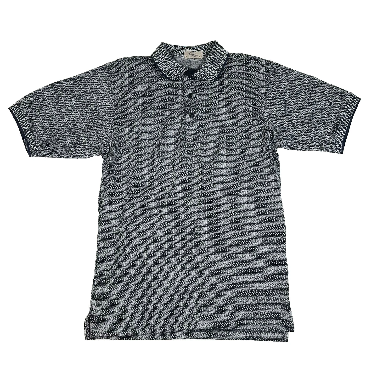 Botón Casual geométrica Ben Hogan Algodón-Down Shirts for Men