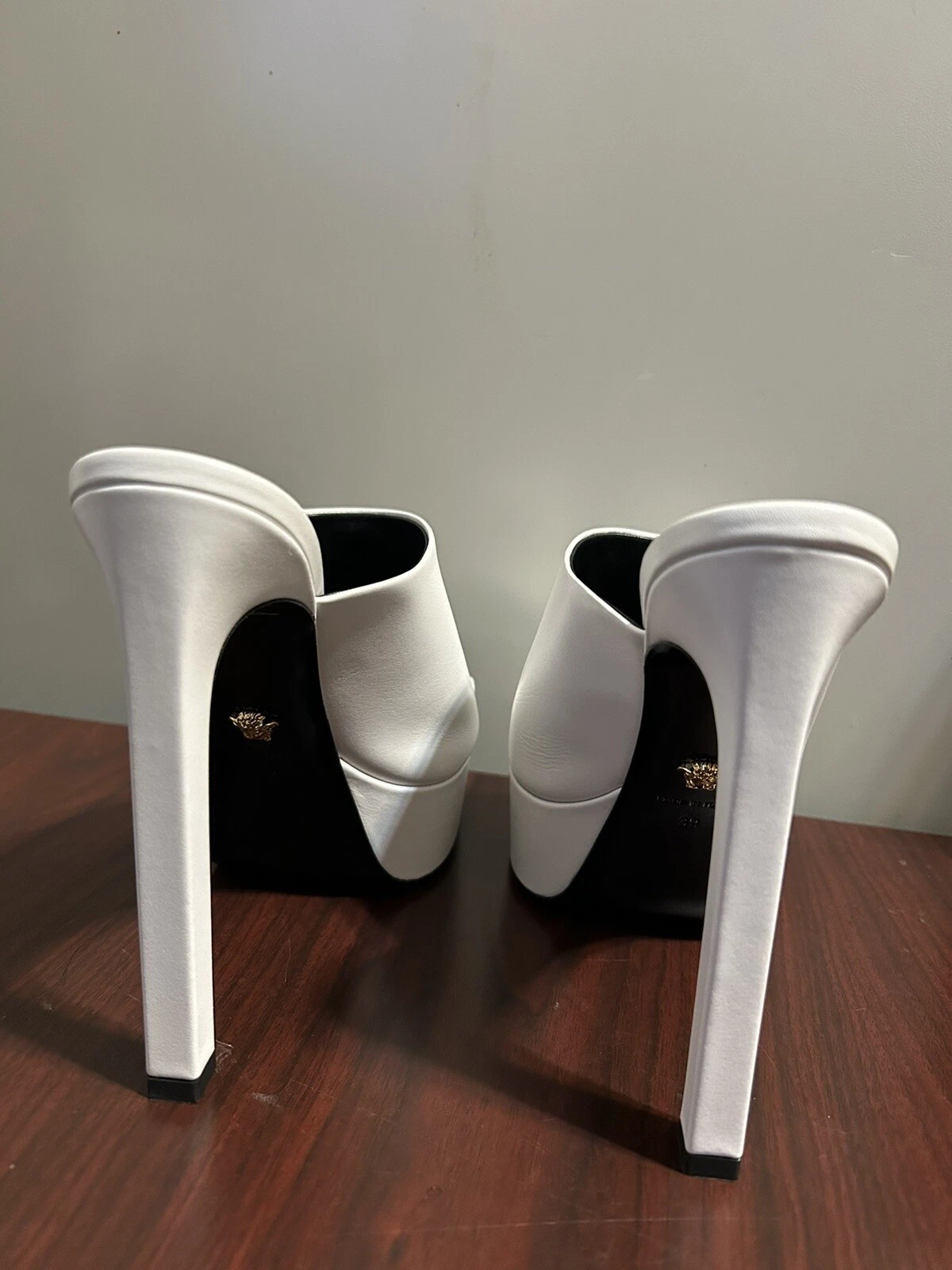 Versace decolte bianche Medusa platform EU39 US9