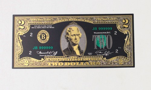Lots 80 Pcs Black Golden Banknotes US 1-100 Dollar Set Crafts Notes Money Gift - Picture 9 of 12