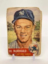 Gil McDougald 1953 Topps #43 New York Yankees PR