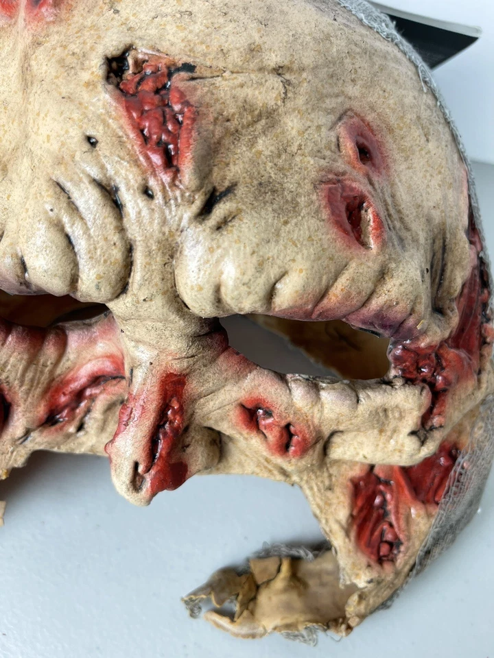 Zombie Deluxe Latex Mask Fancy Dress Up Halloween Adult Costume Accessory - Image 3 of 4