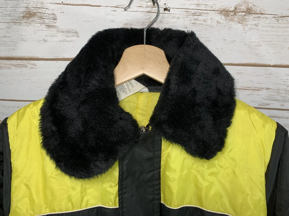 Vintage Women’s Walls Blizzard Pruf Black Yellow Sz 16 Snowmobile Ski Snow Suit - Image 4 of 4