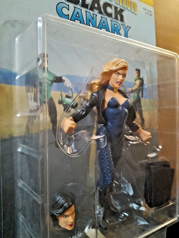 Rare Action Figure Hard-Traveling Heroes Black Canary, DC Direct, 2000 - Immagine 2 di 4