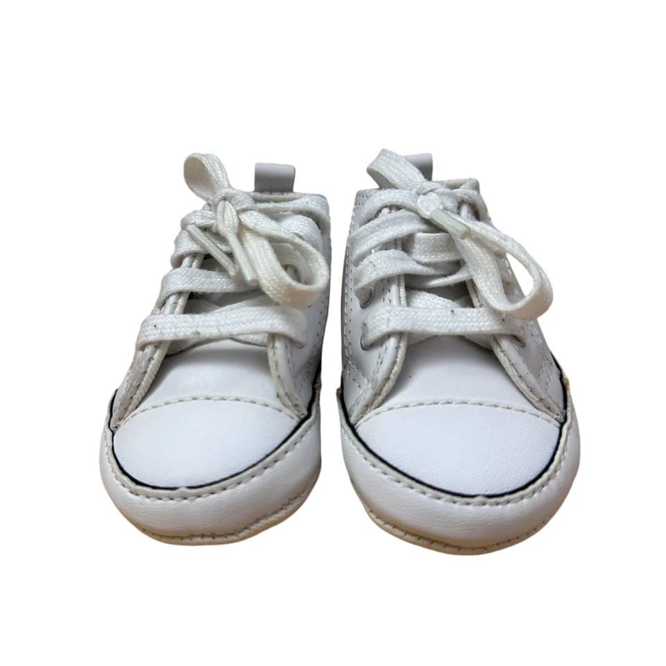 Zapatillas altas Converse Kids First Star 81229 con cordones para bebé talla 1 blancas zapatos para cuna Foto 4 de 4