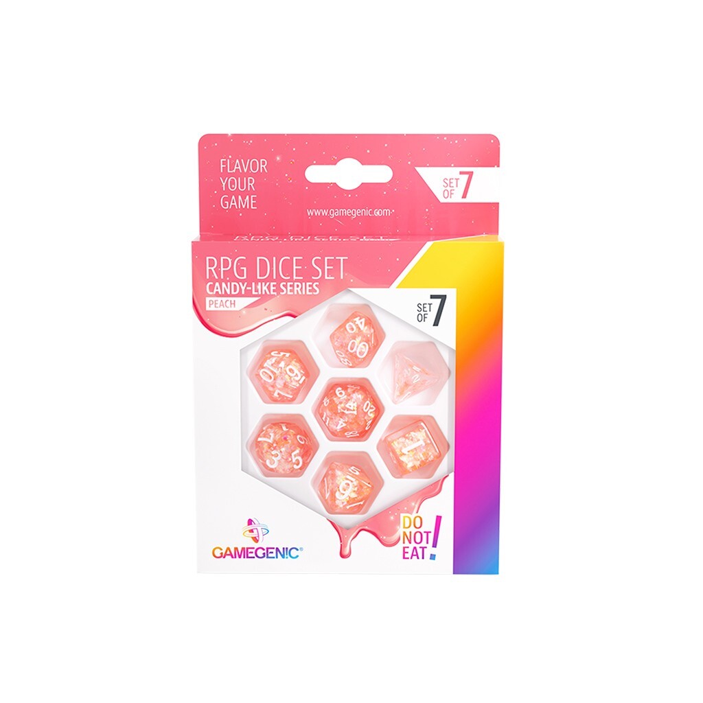 CANDY-LIKE SERIES - PEACH - RPG DICE SET 7 ШТ GameGenic НОВИНКА 2590₽