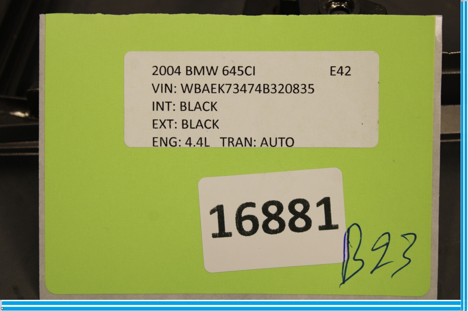 04-10 BMW 645Ci 650i Center Console Shifter Surround Dark Wood Grain Trim Oem