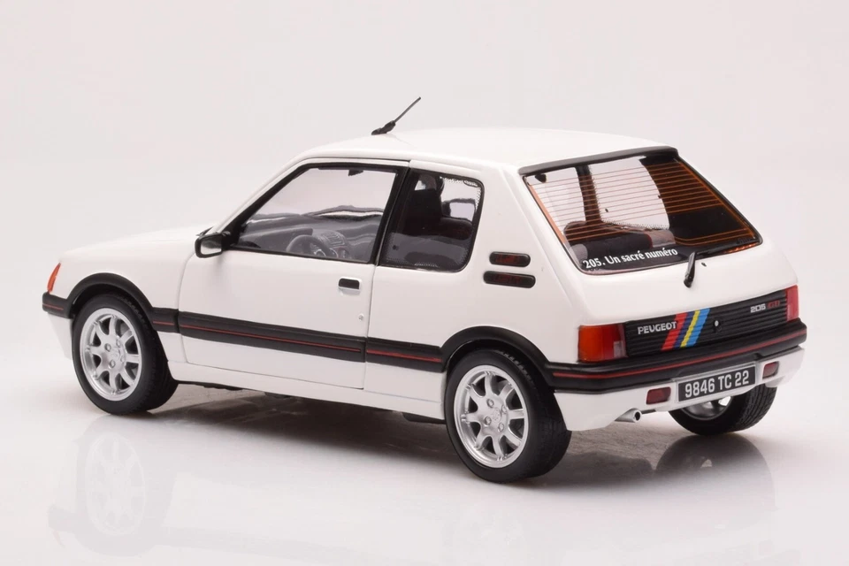 1989 PEUGEOT 205 GTI 1.9 Meije White - Bianco Meije Norev 184842 Die Cast 1/18 - Immagine 4 di 4