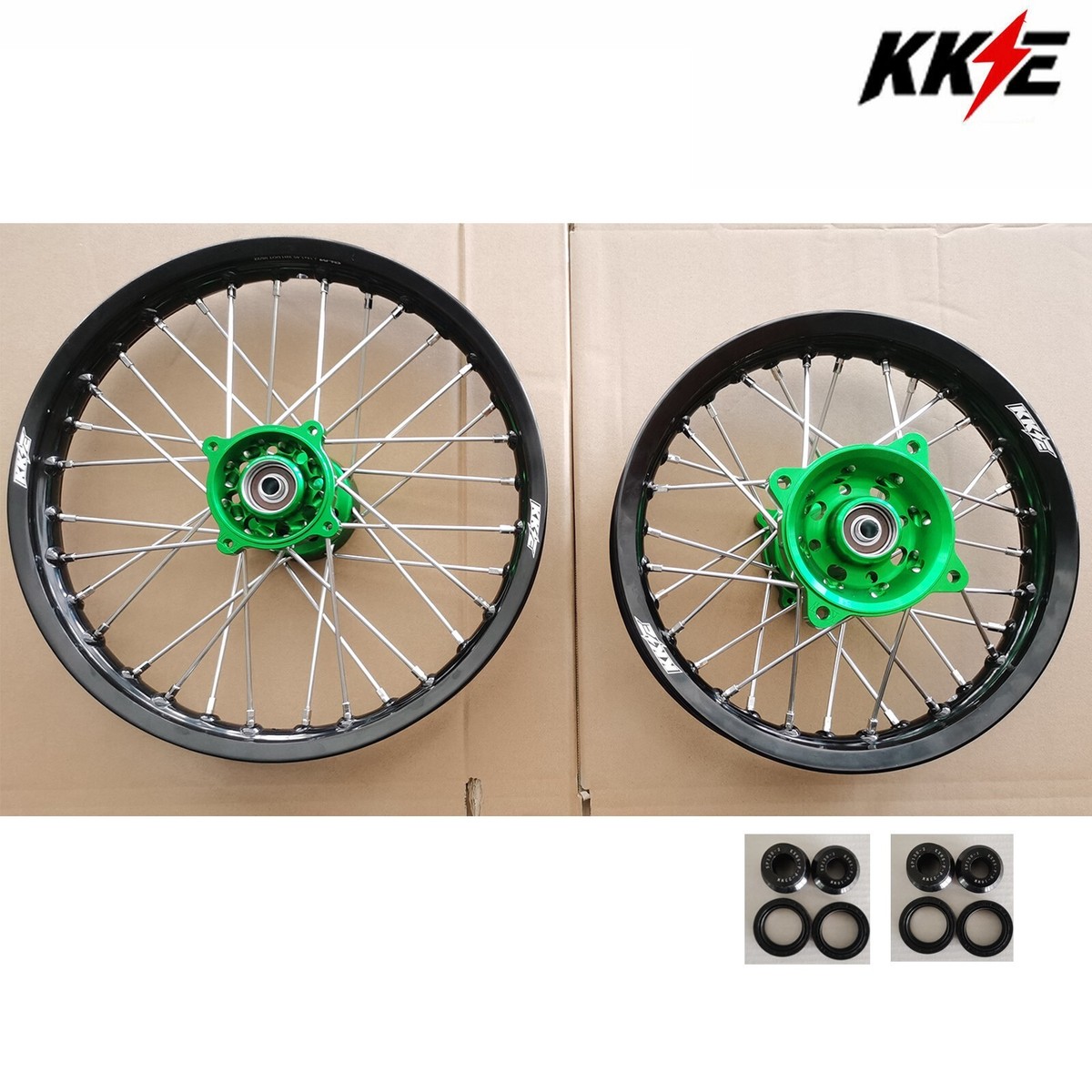 KKE 1.4*14/1.6*12 Mini Dirt Bike Wheels for Kawasaki KX65 2000