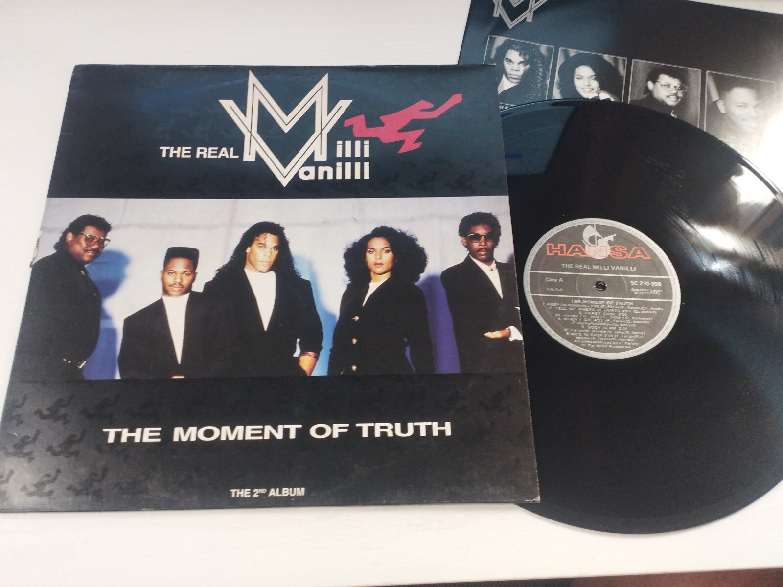 Milli Vanilli The Real Moment Of Truth 1991 Hansa - LP Vinyl 12"" VG/VG 3T