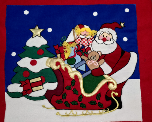 VTG Christmas Decor Santa Claus Ho Ho Ho Door Hanger Wall Hanging Decoration 18" - Picture 4 of 11