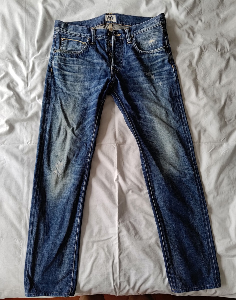 EDWIN ED-55 Regular Tapered Rainbow Selvage W32 L34