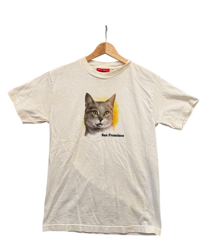 Vintage 90s Skate Mental Cat San Francisco Shirt Made In USA Size Small - Bild 1 von 7