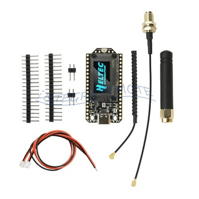 Heltec V4 ESP32 LoRa 32 WiFi 28dBm Dev Board Solar/GNSS Antenna GPS Module