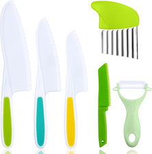 Montessori Kitchen Tools,6Pieces Knives for Kids Nylon Kids Safe Cooking Knives
