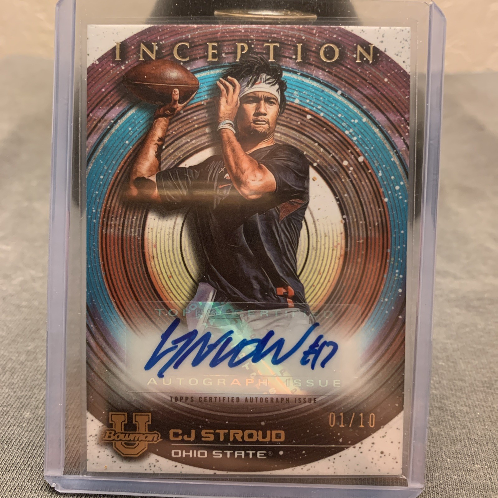 🔥22/23 Bowman University Inception - CJ Stroud Auto 1/10 🔥 first on print
