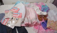 Big Lot of Vintage Doll Clothes Dresses Shoes Accessories Vintage/Modern LOOK