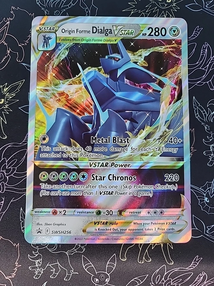 Origin Forme Dialga VSTAR SWSH256 Jumbo Cards Holo With Toploader  - Image 3 of 4