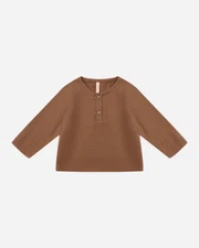 Quincy Mae Zion Shirt Cedar Baby Top Size 0-3 Months Soft Cotton Toddler Shirt