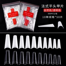 Special Price $17.99 ~ 1000Pcs C Curve Half Cover Nail Art False Tips Two Colors