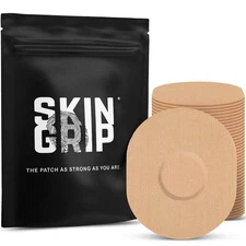 Skin Grip CGM Sensor Patches Compatible with Medtronic Guardian Tan, 20ct