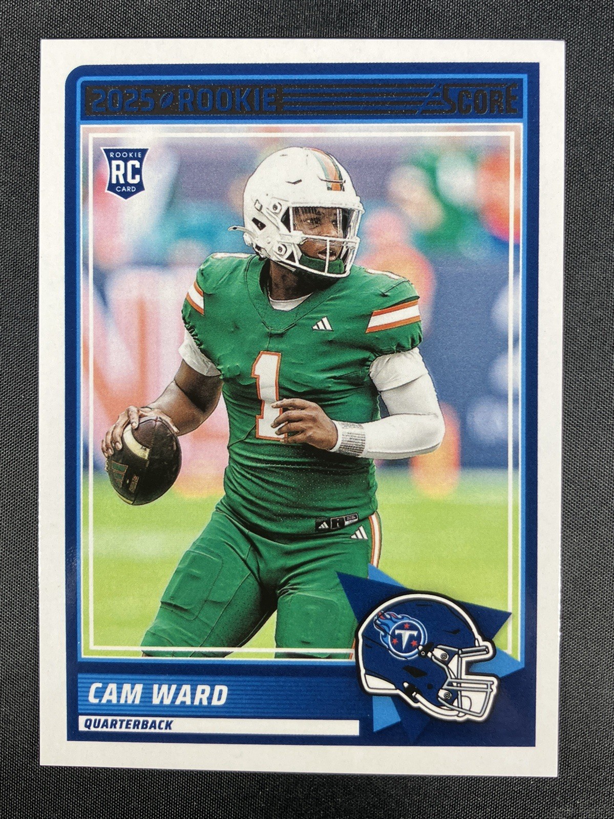 2025 Score - Rookies Cameron Ward #13 (RC) Tennessee Titans Miami Hurricanes