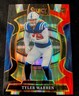 2025 Panini Select - Concourse Tyler Warren #33 Black & Red Shock Prizm (RC)