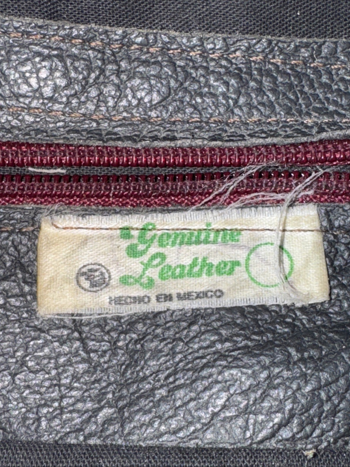 Leather patchwork purse - image 9