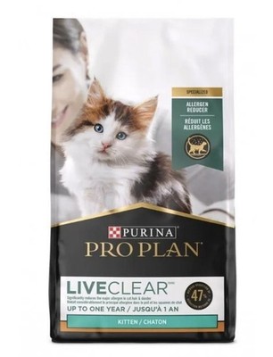 Purina Pro Plan LiveClear Dry Cat Food for Kittens 3.2 Pound (Pack of 2) 