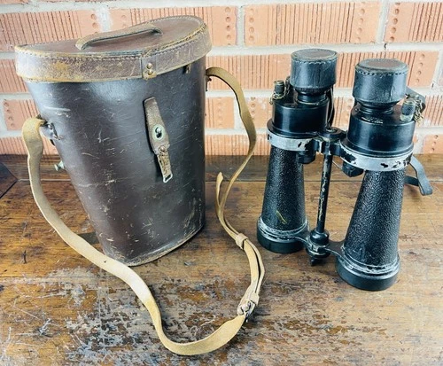 Barr & Stroud CF41 7x50 Binoculars WW2 British Royal Navy Military Broad Arrow