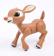 Rudolph The Red Nosed Reindeer Baby Rudolph Figure Toy Collectible 2002 PMI