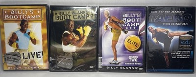 New Sealed Billy Blanks Bootcamp Fitness Dvd Lot I, II, Maximum Power, Tae Bo