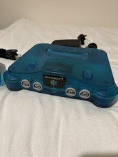 Nintendo 64 Console - Ice Blue N64 Funtastic with Power Lead & Controller