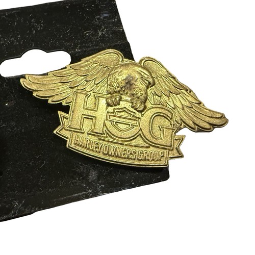 Harley-Davidson HOG Eagle Pin 2013 Gold Black USA Made