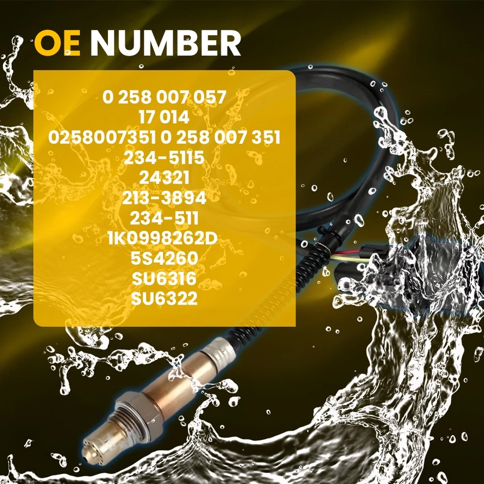 17014 Sensor de oxígeno COMBUSTIBLE DE AIRE 5 CABLES PARA 04-06 Rolls Royce Phantom 6.7L-V12 1-5X Foto 2 de 4