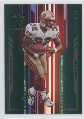 2005 Leaf Rookies & Stars Longevity Emerald 10/150 Kevan Barlow #82 1x9