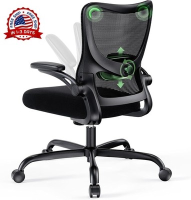 Silla de oficina ergonómica con soporte lumbar ajustable para oficina en casa
